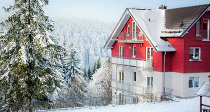 Ferienwohnung 'Tannenblick 2-4' mit Bergblick, Balkon und Wi-Fi