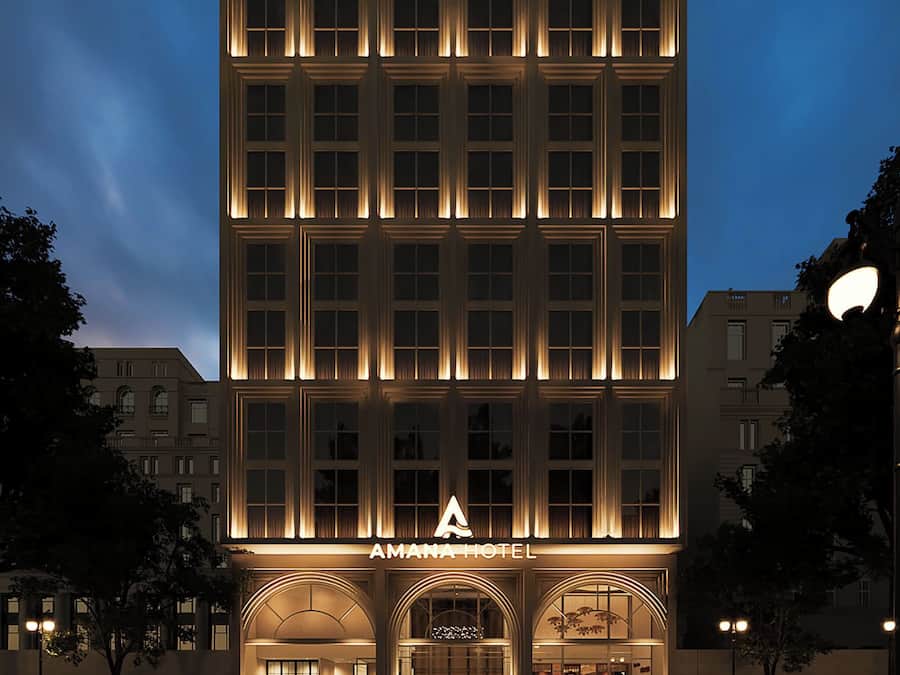 Façade de lâhĂ©bergement - soirĂ©e/nuit