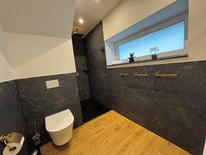 Shower, hair dryer, towels, toilet paper - Vacation home Bimmelbahn track 2 (Olbersdorf)