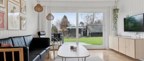 Télévision, cheminée