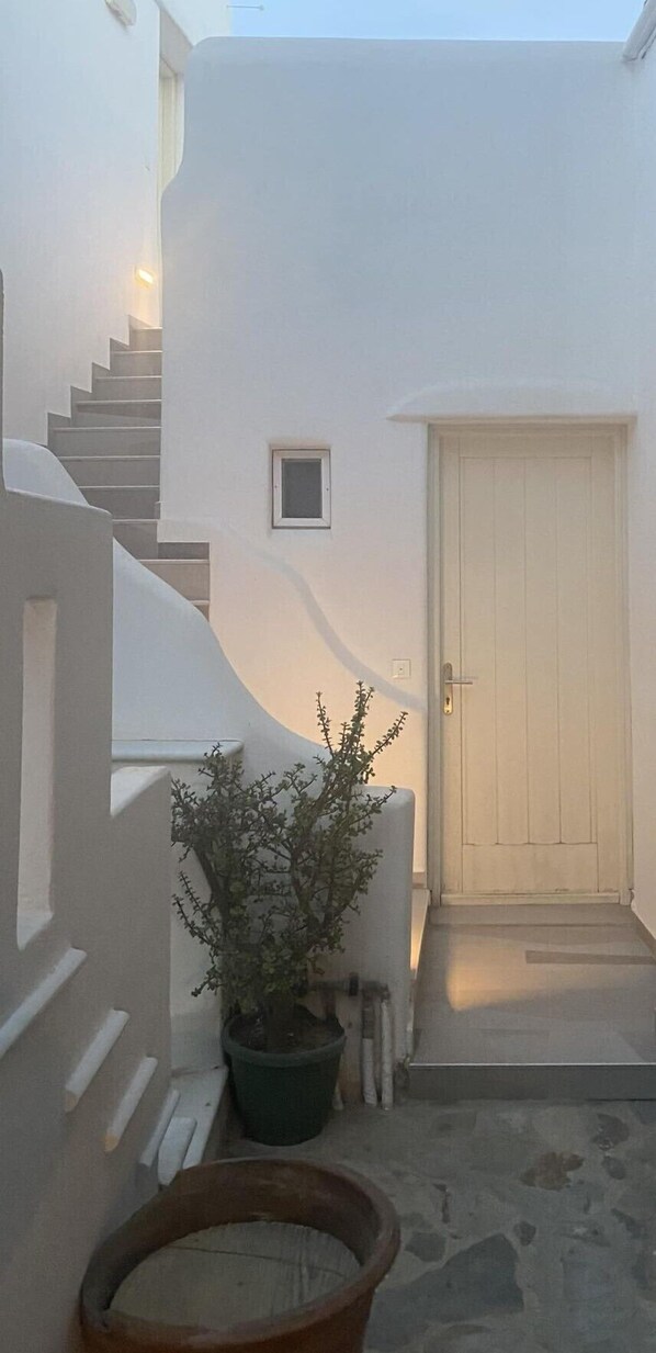 Front of property - Theofanis on the beach (Naxos)