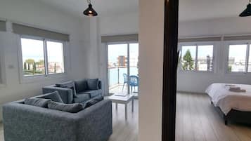 1 غرفة نوم وخزنة داخل الغرفة ومكتب ومساحة عمل للكمبيوتر المحمول