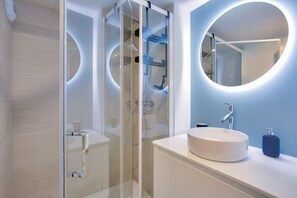 Shower, hair dryer