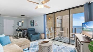 特色公寓客房, 2 間臥室, 廚房, 海灘景觀 | 客房景觀