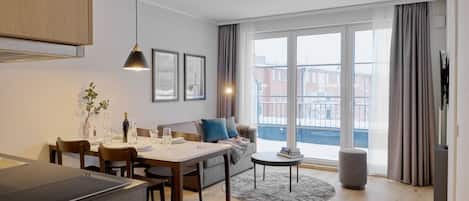 Individually decorated, individually furnished, desk, laptop workspace