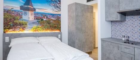 Departamento Confort, 1 habitación | Decoración personalizada, muebles diferentes y escritorio