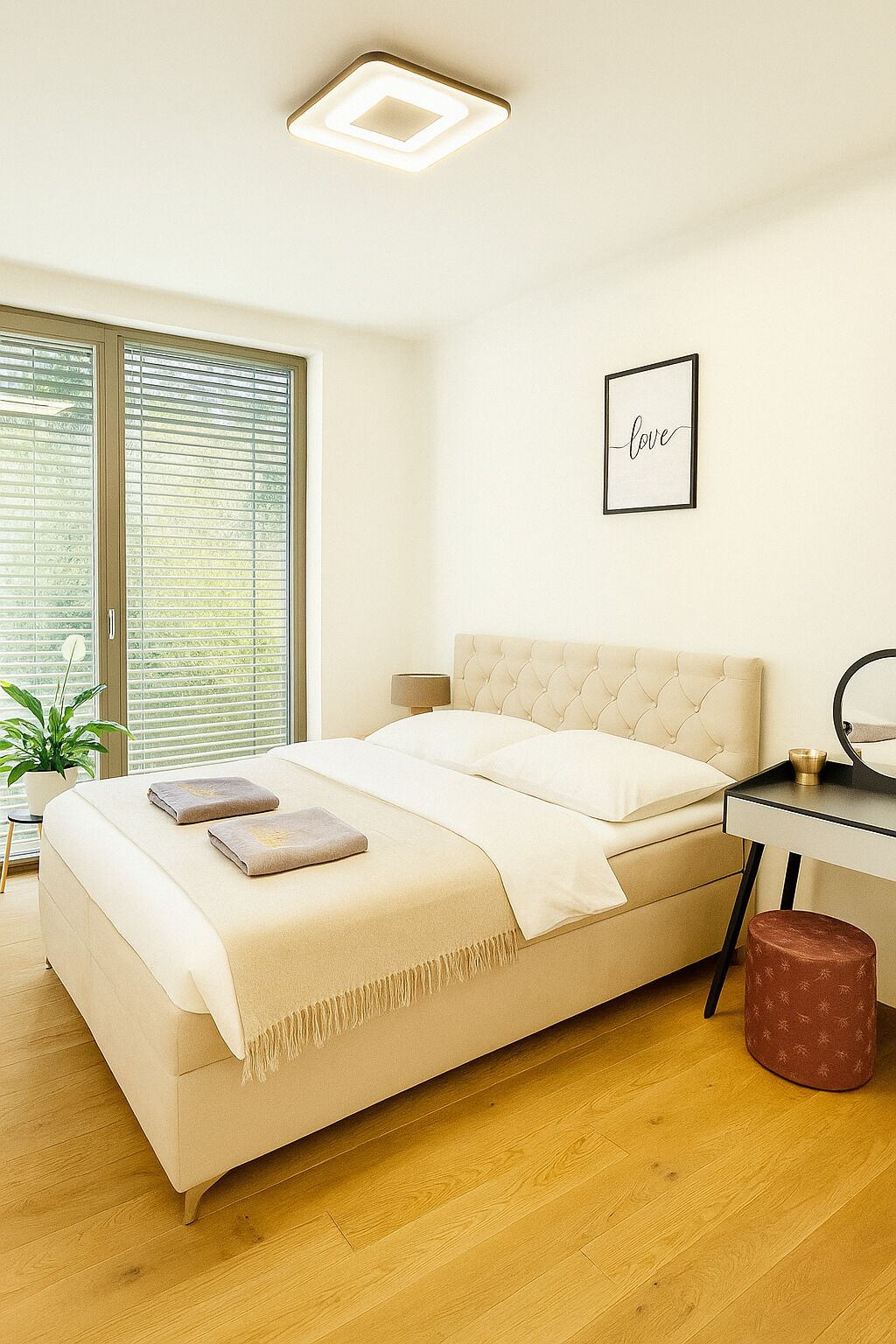 Luxury Apartment, 2 Bedrooms | 2 bedrooms, memory foam beds