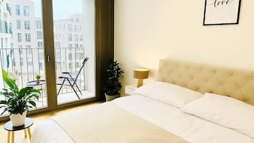 Luksusleilighet, 2 soverom | 2 soverom og memory foam-senger