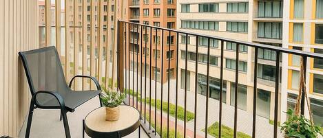 Luxury-Apartment, 2 Schlafzimmer | Terrasse/Patio