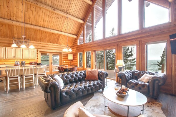 TV connectée, cheminée