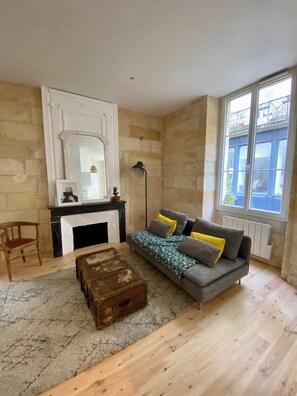 Living area - At the foot of the Grosse Cloche T2 with Terrace (BORDEAUX)