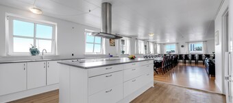 40-person holiday home, with large pool area and panoramic views of the.
