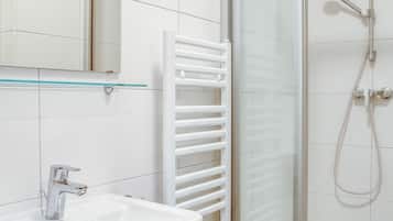 Hair dryer, towels