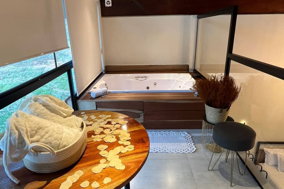 Luxe chalet, uitzicht op bergen | Bubbelbad