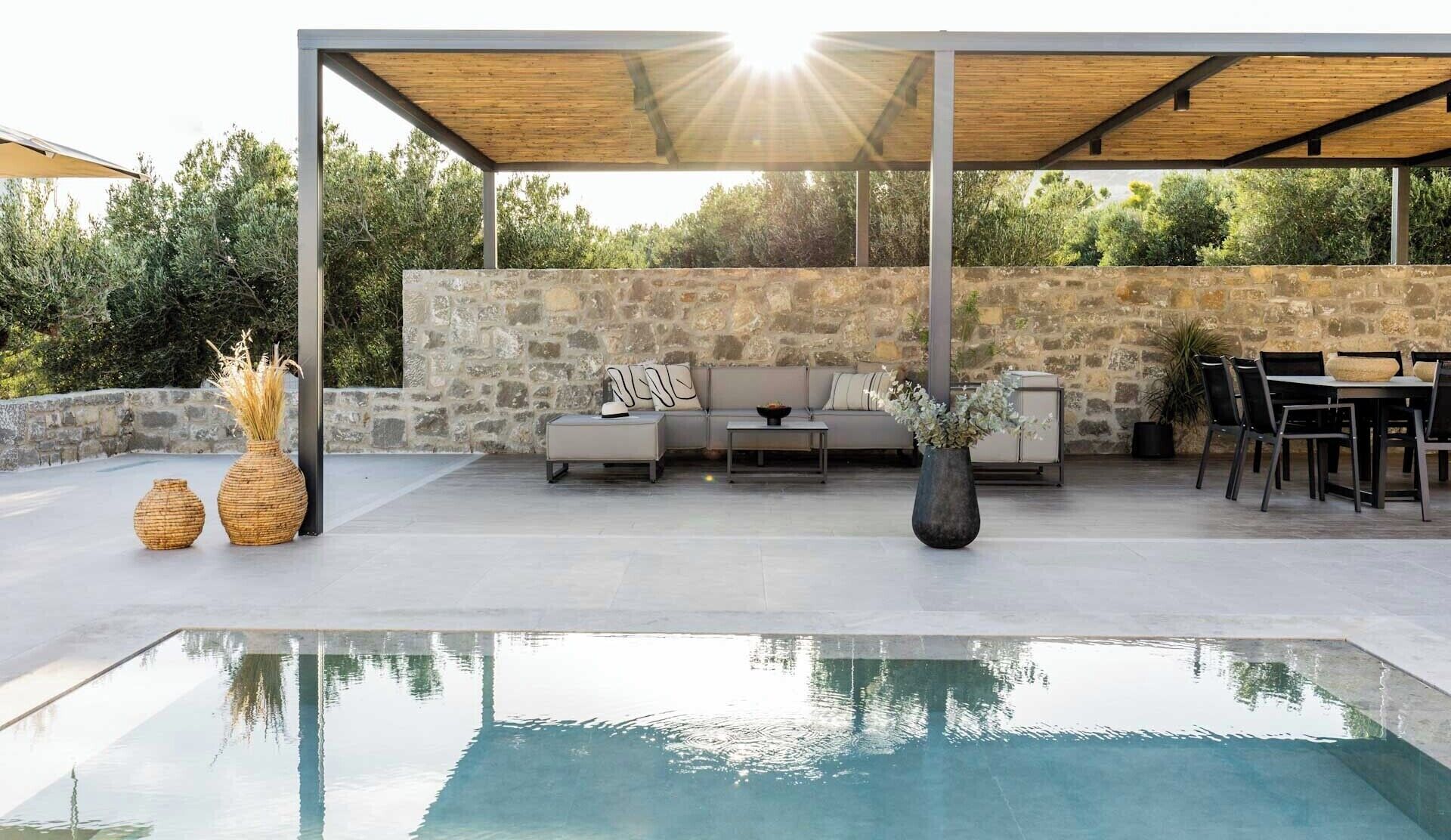 A heated pool