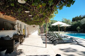 A heated pool
