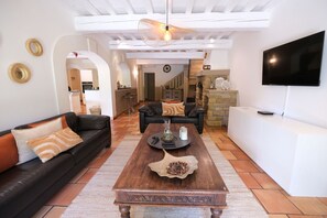 TV, fireplace, table football, ping pong - Villa with heated pool and tennis Fontvieille LS1-448 (Tarascon)