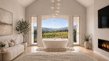 1 bedroom, premium bedding, down comforters, pillowtop beds