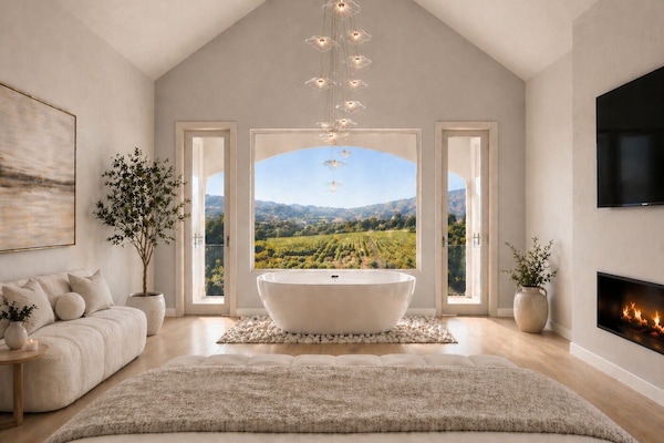 Haven Penthouse Suite, 1 Bedroom, Non Smoking, Vineyard View | 1 bedroom, premium bedding, down comforters, pillowtop beds