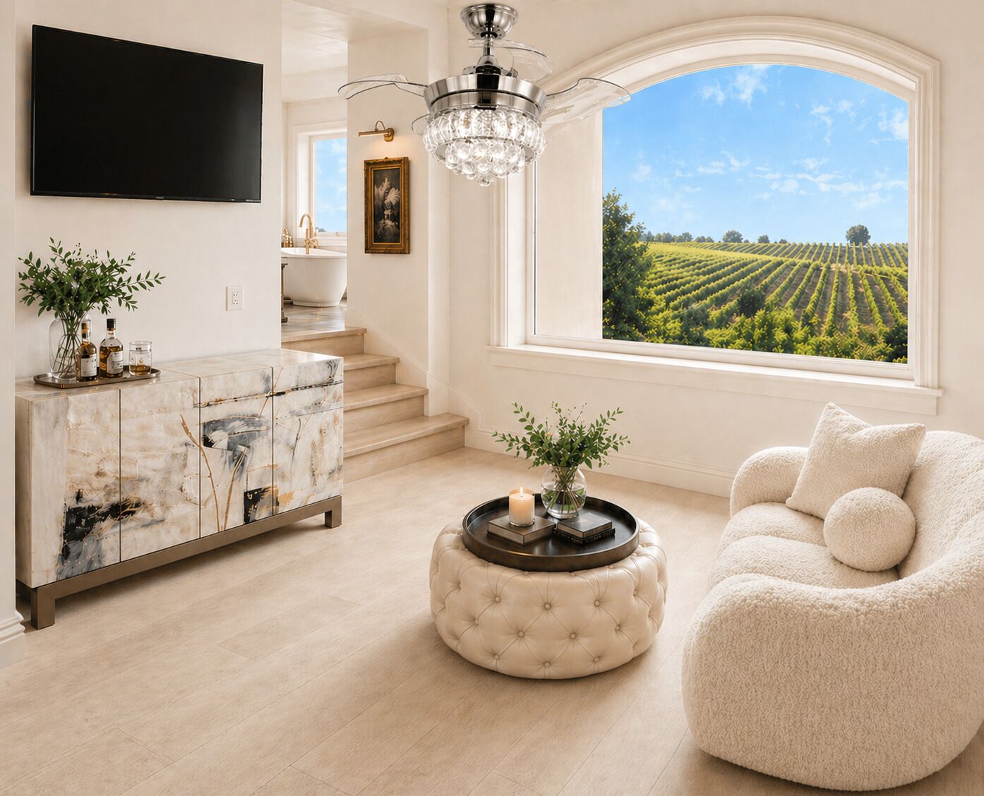 1 bedroom, premium bedding, down comforters, pillowtop beds