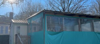 Fully equipped 2-bedroom mobilehome with large covered terrace