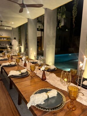 Outdoor dining - Luxury 7-Bedroom Villa in Tulum (Tulum)