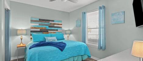 1 bedroom, iron/ironing board, travel crib, WiFi