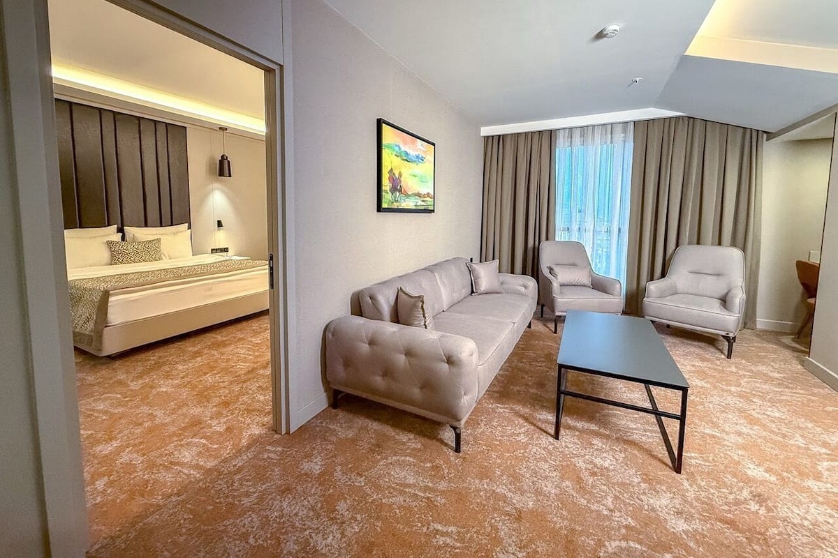 Minibar, in-room safe, desk, laptop workspace