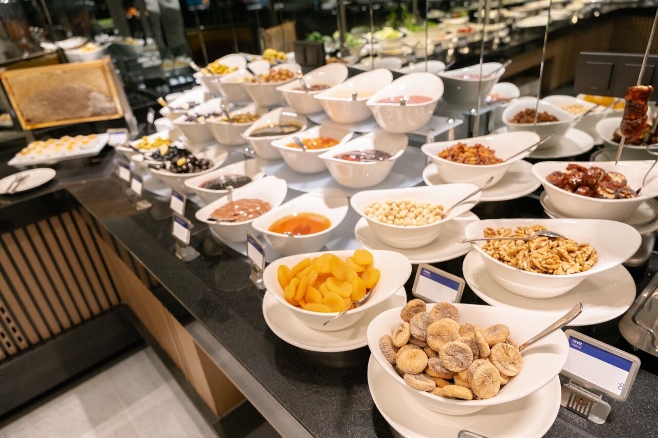 뷔페 아침 식사