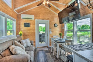 House (1 Bedroom) | Interior - Lakeside Tiny Home Retreat w/ Pool & Hot Tub (Morganton)