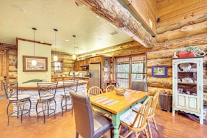 House (3 Bedrooms) | Interior - Fish, Boat & Hike: Pet-friendly Cabin in Arkansas (Murfreesboro)