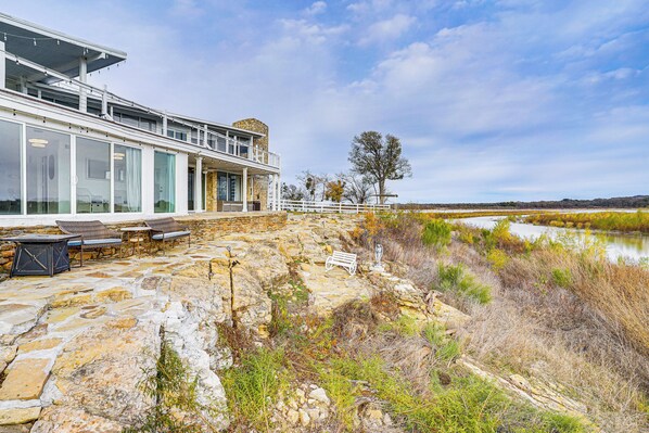 House (3 Bedrooms) | Interior - Dock & Fire Pit: Riverfront Runaway Bay Retreat (Bridgeport)