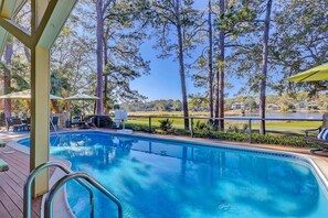 A heated pool
