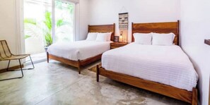 4 habitaciones, tabla de planchar con plancha, wifi y ropa de cama 