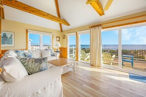 Smart TV, table football, books - Oceanfront Home in Avon with Pool, Hot Tub, and Private Boardwalk to the Beach (Avon)