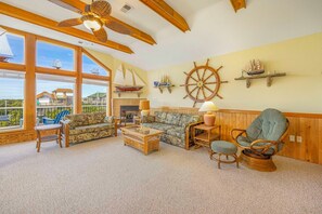 Smart TV, foosball, books