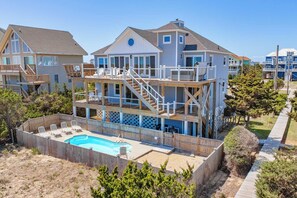 Exterior - Oceanfront Dog Friendly Home w/ Saltwater Pool, Elevator, Hot Tub, Cmty Perks (Waves)