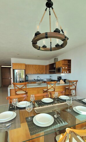 Dining - Beautiful 3-Bedroom Ocean View Home with Private Pool – 5 Min from Bucerías (Cruz de Huanacaxtle)