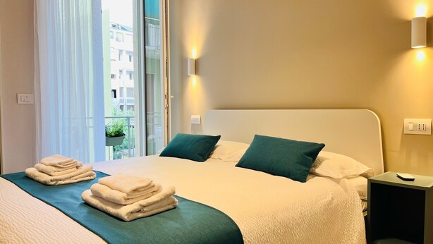 Appartement, 1 grand lit et 1 canapé-lit, balcon, vue cour intérieure | Balcon