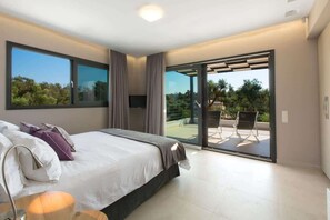 3 bedrooms, iron/ironing board, WiFi, bed sheets - Villa Acaste • Modern Comfort in Nature (Corfu)