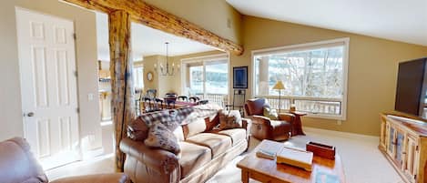 Smart-tv en een open haard