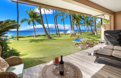 Puamana Retreat  by Gather: Oceanfront 3BR w/ Lanai & Resort Amenities in Lahain