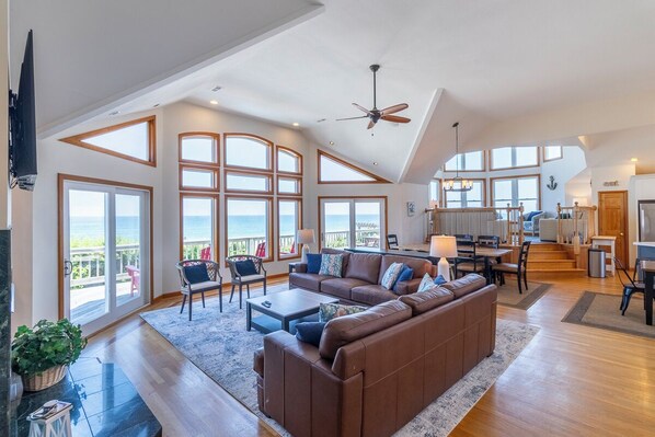 Smart TV - Oceanfront home in Corolla NC just steps from the beach! (Corolla)