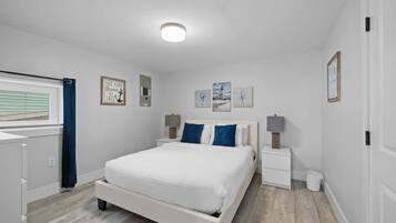 1 bedroom, iron/ironing board, travel crib, WiFi