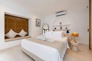 Villa supérieure, balcon, vue sur le jardin | Commodité de la chambre