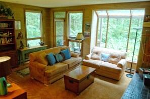 Apartment, 2 Bedrooms, Smoking, Fireplace | Living room - Snowater Condo #84 - Large Condo With Private Sauna and Soaker tub (Deming)