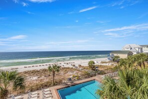 A heated pool - 405-Spacious Gulf-Front 3BR Condo w/ Large Balcony & VIP Beach Service (Panama City Beach)
