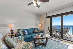Smart TV, DVD player - 609-Beachfront 1BR Condo w/ Balcony, Pool & Gulf Views – VIP Beach Service (Panama City Beach)