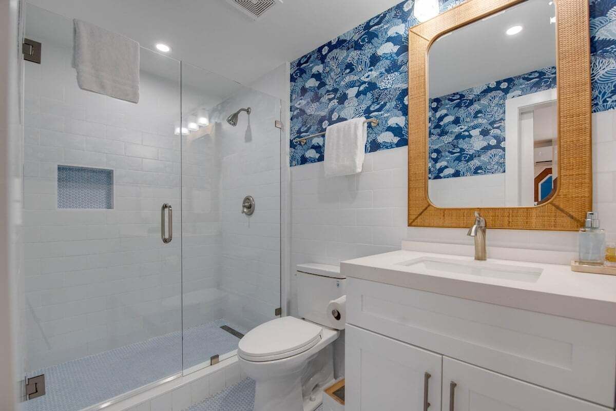 Shower, hair dryer