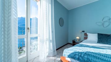 Appartement, balcon, vue lac